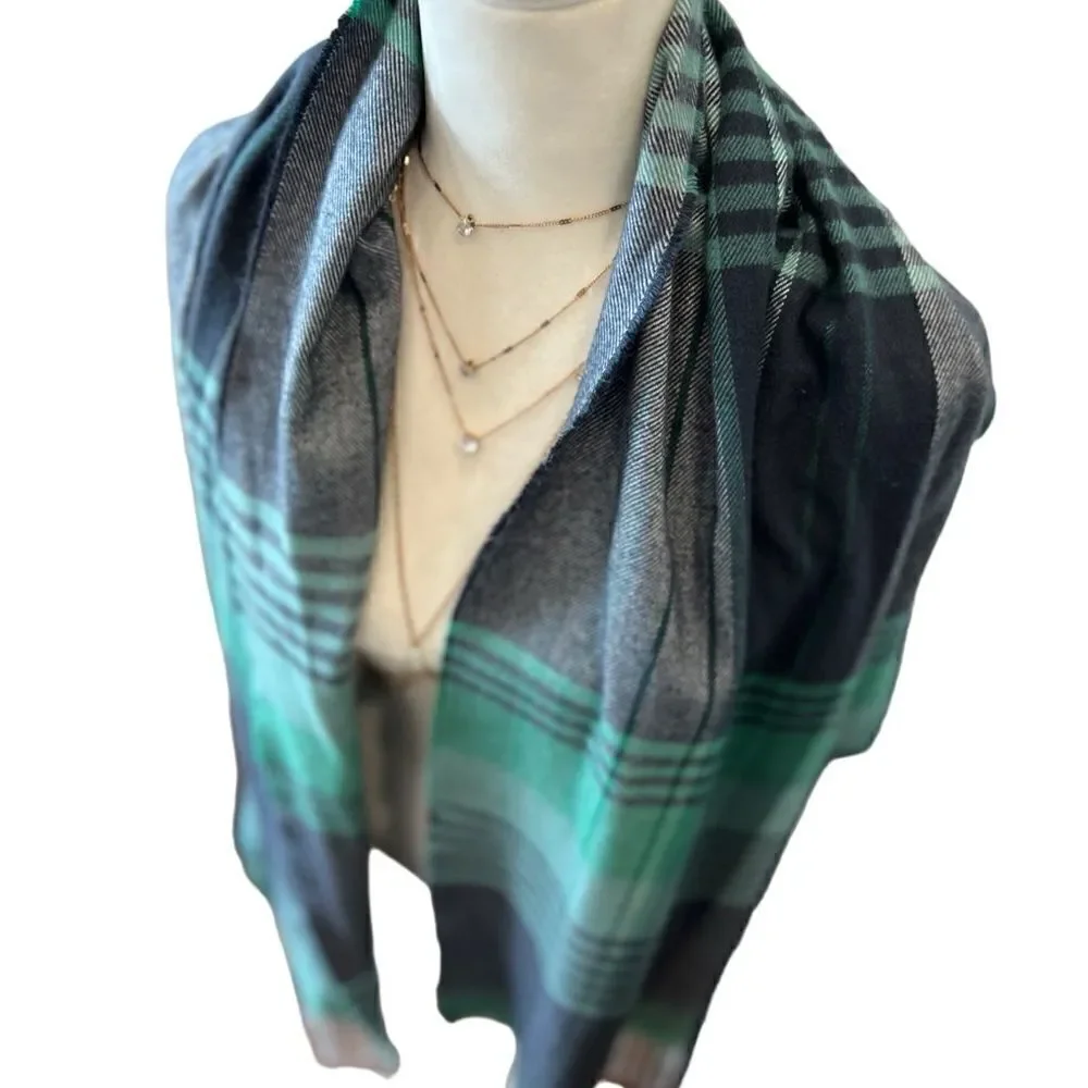 Banana republic factory men’s scarf green plaid Men’s one size
